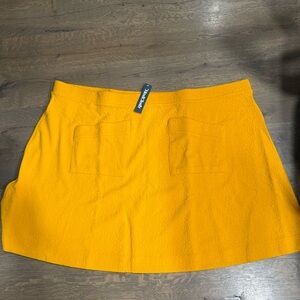 Modcloth Women's Vibrant Yellow Mini Skirt
